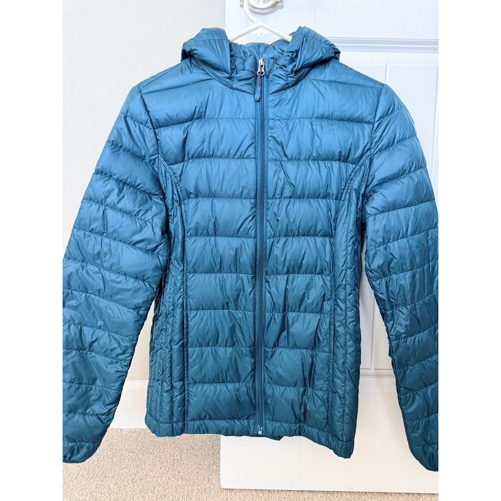 32 Degrees Heat Women's Packable Lightweight Down Puffer Jacket Teal Size S
